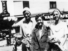 Exterior of Van's Cafe Showing Front Sign ca 1934